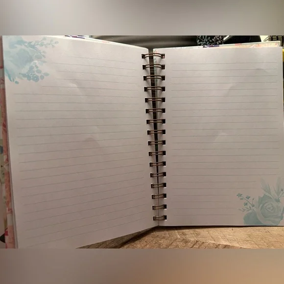 Floral Spiral Notebook with 'Blessed' Cover - Picture 2 of 2